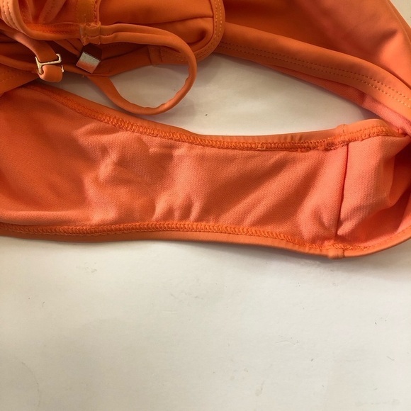 River Island Orange Strappy Chain Detail Underwire One-Piece Swimsuit US 4/8 UK - Picture 11 of 16